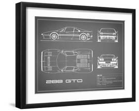 Ferrari 288-GTO-Grey-Mark Rogan-Framed Art Print