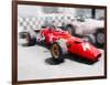 Ferrari 312 Laguna Seca Watercolor-NaxArt-Framed Art Print