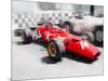 Ferrari 312 Laguna Seca Watercolor-NaxArt-Mounted Art Print