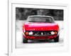 Ferrari 365 GTC4 Front Watercolor-NaxArt-Framed Art Print