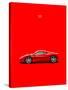 Ferrari 458 Italia Red-Mark Rogan-Stretched Canvas