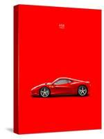 Ferrari 458 Italia Red-Mark Rogan-Stretched Canvas