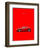 Ferrari 458 Italia Red-Mark Rogan-Framed Art Print