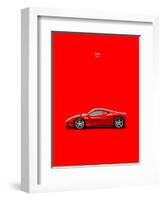 Ferrari 458 Italia Red-Mark Rogan-Framed Art Print
