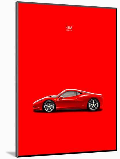 Ferrari 458 Italia Red-Mark Rogan-Mounted Art Print