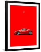 Ferrari 458 Italia Red-Mark Rogan-Framed Art Print