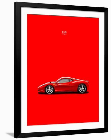 Ferrari 458 Italia Red-Mark Rogan-Framed Art Print