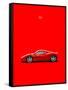 Ferrari 458 Italia Red-Mark Rogan-Framed Stretched Canvas