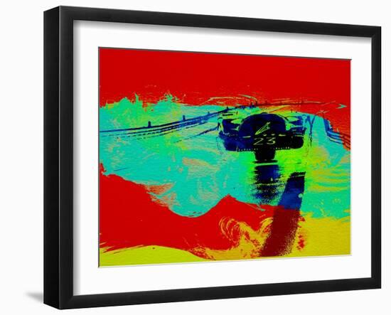 Ferrari 512 on Race Track 2-NaxArt-Framed Art Print