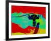 Ferrari 512 on Race Track 2-NaxArt-Framed Art Print