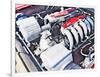 Ferrari 512 TR Testarossa Engine Watercolor-NaxArt-Framed Art Print