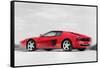 Ferrari 512 TR Testarossa Watercolor-NaxArt-Framed Stretched Canvas