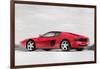 Ferrari 512 TR Testarossa Watercolor-NaxArt-Framed Art Print