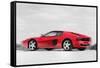 Ferrari 512 TR Testarossa Watercolor-NaxArt-Framed Stretched Canvas