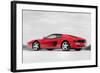 Ferrari 512 TR Testarossa Watercolor-NaxArt-Framed Art Print