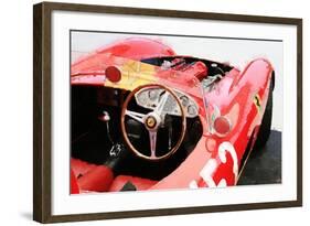 Ferrari Cockpit Monterey Watercolor-NaxArt-Framed Art Print