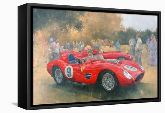 Ferrari, Day Out at Meadow Brook-Peter Miller-Framed Stretched Canvas