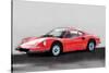 Ferrari Dino 246 GT Watercolor-NaxArt-Stretched Canvas
