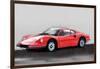 Ferrari Dino 246 GT Watercolor-NaxArt-Framed Art Print