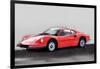 Ferrari Dino 246 GT Watercolor-NaxArt-Framed Art Print