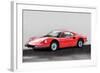 Ferrari Dino 246 GT Watercolor-NaxArt-Framed Art Print