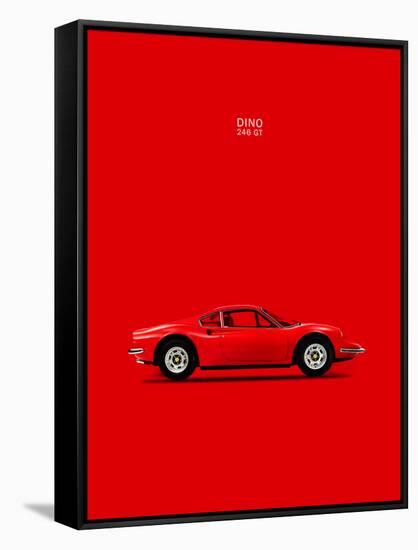 Ferrari Dino 246GT 69 Red-Mark Rogan-Framed Stretched Canvas