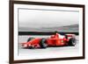 Ferrari F1 Laguna Seca Watercolor-NaxArt-Framed Premium Giclee Print