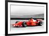 Ferrari F1 Laguna Seca Watercolor-NaxArt-Framed Premium Giclee Print