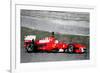 Ferrari F1 Racing Watercolor-NaxArt-Framed Art Print