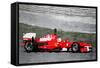 Ferrari F1 Racing Watercolor-NaxArt-Framed Stretched Canvas