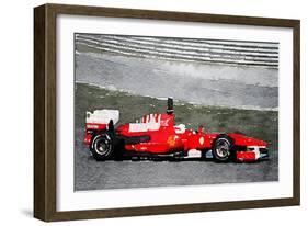 Ferrari F1 Racing Watercolor-NaxArt-Framed Art Print