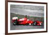 Ferrari F1 Racing Watercolor-NaxArt-Framed Premium Giclee Print