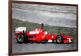 Ferrari F1 Racing Watercolor-NaxArt-Framed Art Print