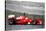 Ferrari F1 Racing Watercolor-NaxArt-Stretched Canvas