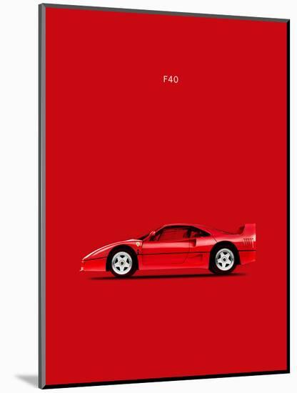 Ferrari F40-Mark Rogan-Mounted Art Print