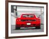 Ferrari F512 Rear Watercolor-NaxArt-Framed Art Print