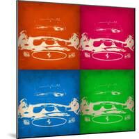 Ferrari Front Pop Art 1-NaxArt-Mounted Art Print