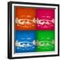Ferrari Front Pop Art 1-NaxArt-Framed Premium Giclee Print