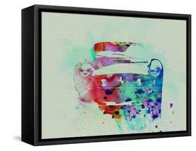 Ferrari Front Watercolor-NaxArt-Framed Stretched Canvas