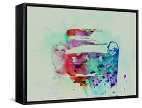 Ferrari Front Watercolor-NaxArt-Framed Stretched Canvas