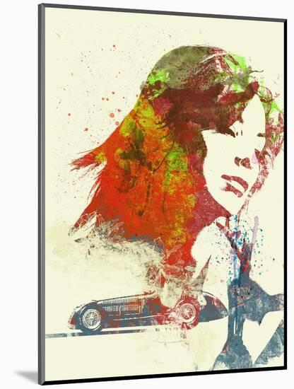 Ferrari Girl-NaxArt-Mounted Art Print