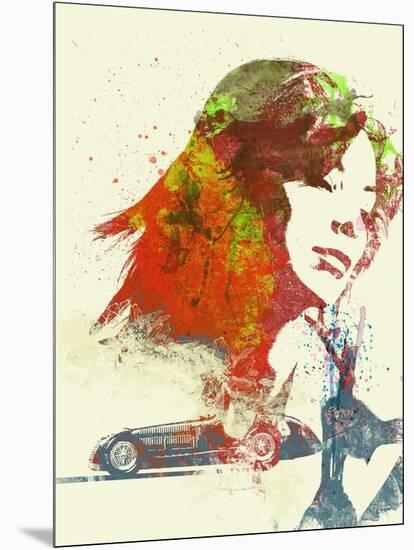 Ferrari Girl-NaxArt-Mounted Art Print