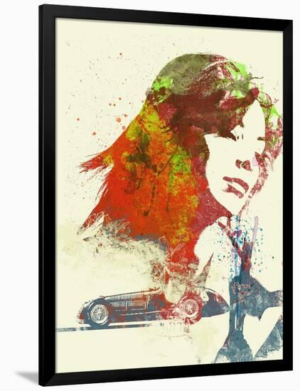 Ferrari Girl-NaxArt-Framed Art Print