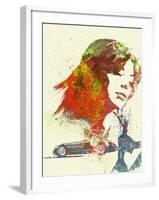 Ferrari Girl-NaxArt-Framed Art Print