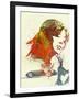 Ferrari Girl-NaxArt-Framed Art Print