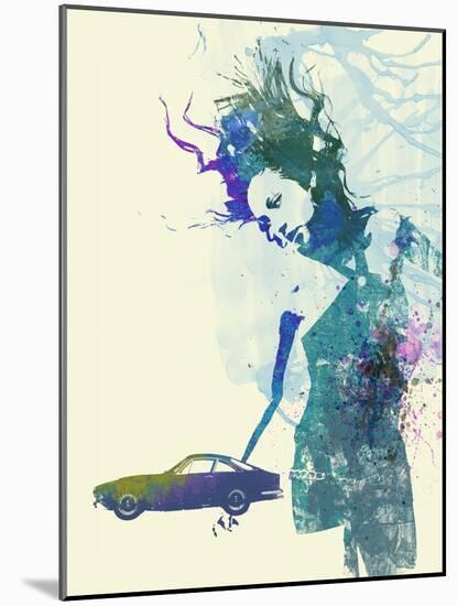 Ferrari Lusso Girl-NaxArt-Mounted Art Print