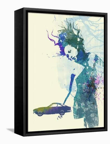 Ferrari Lusso Girl-NaxArt-Framed Stretched Canvas