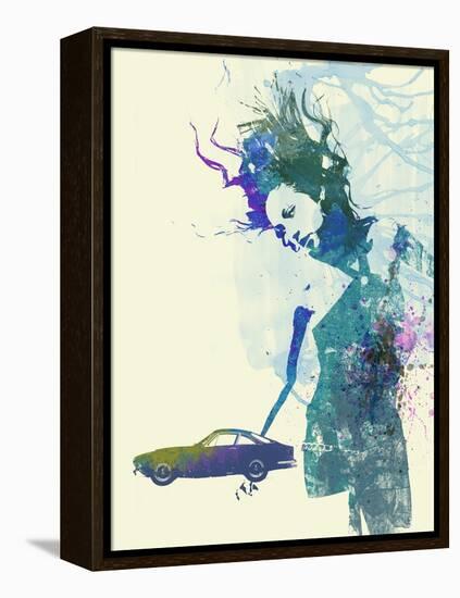 Ferrari Lusso Girl-NaxArt-Framed Stretched Canvas