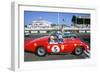 Ferrari on starting grid.1998 Goodwood revival-null-Framed Photographic Print