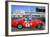 Ferrari on starting grid.1998 Goodwood revival-null-Framed Photographic Print